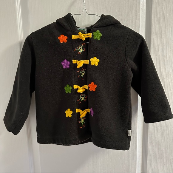 RAINFOREST CAFE FROG FLEECE FALL JACKET - Picture 1 of 4
